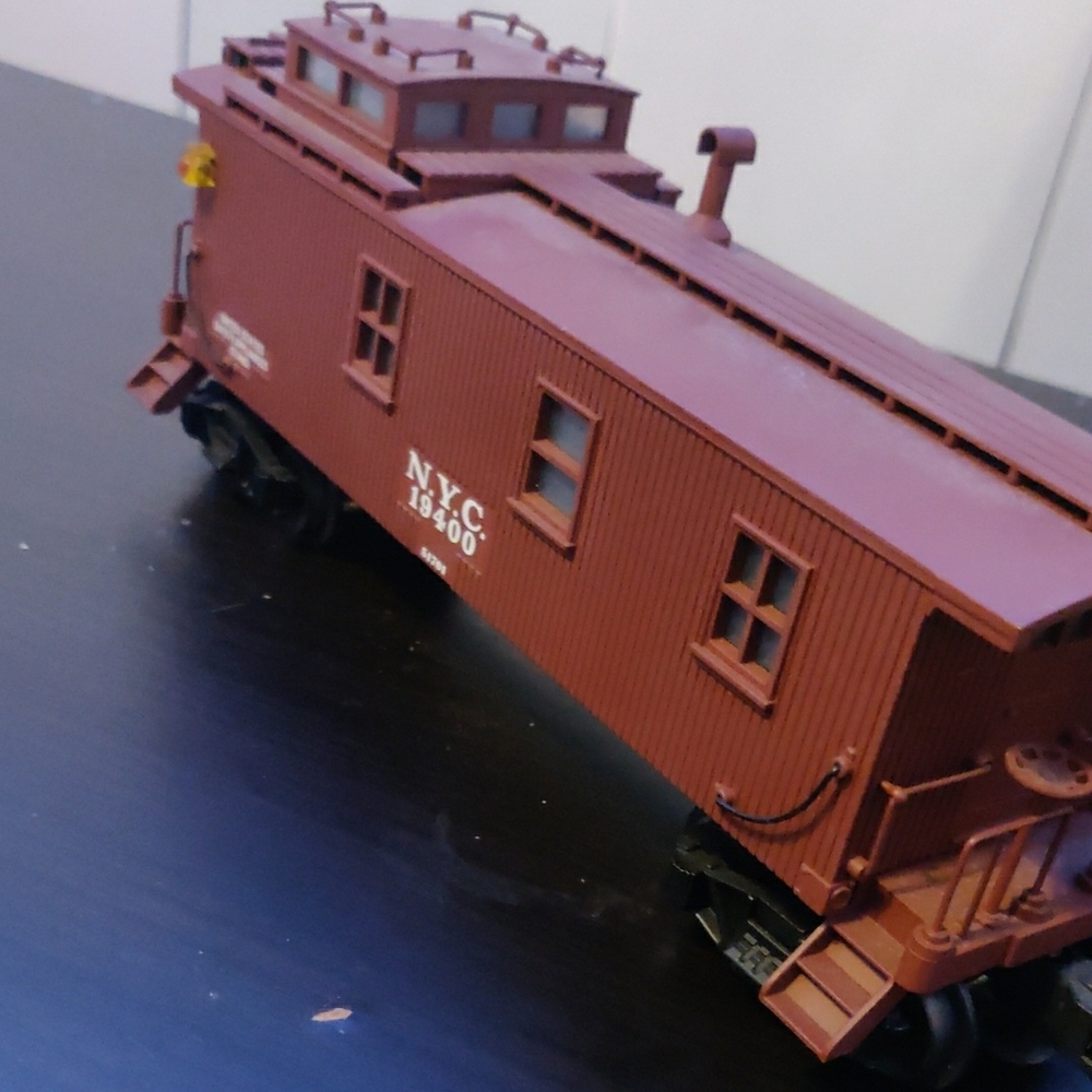 NYC 19600 Red Model Train Caboose